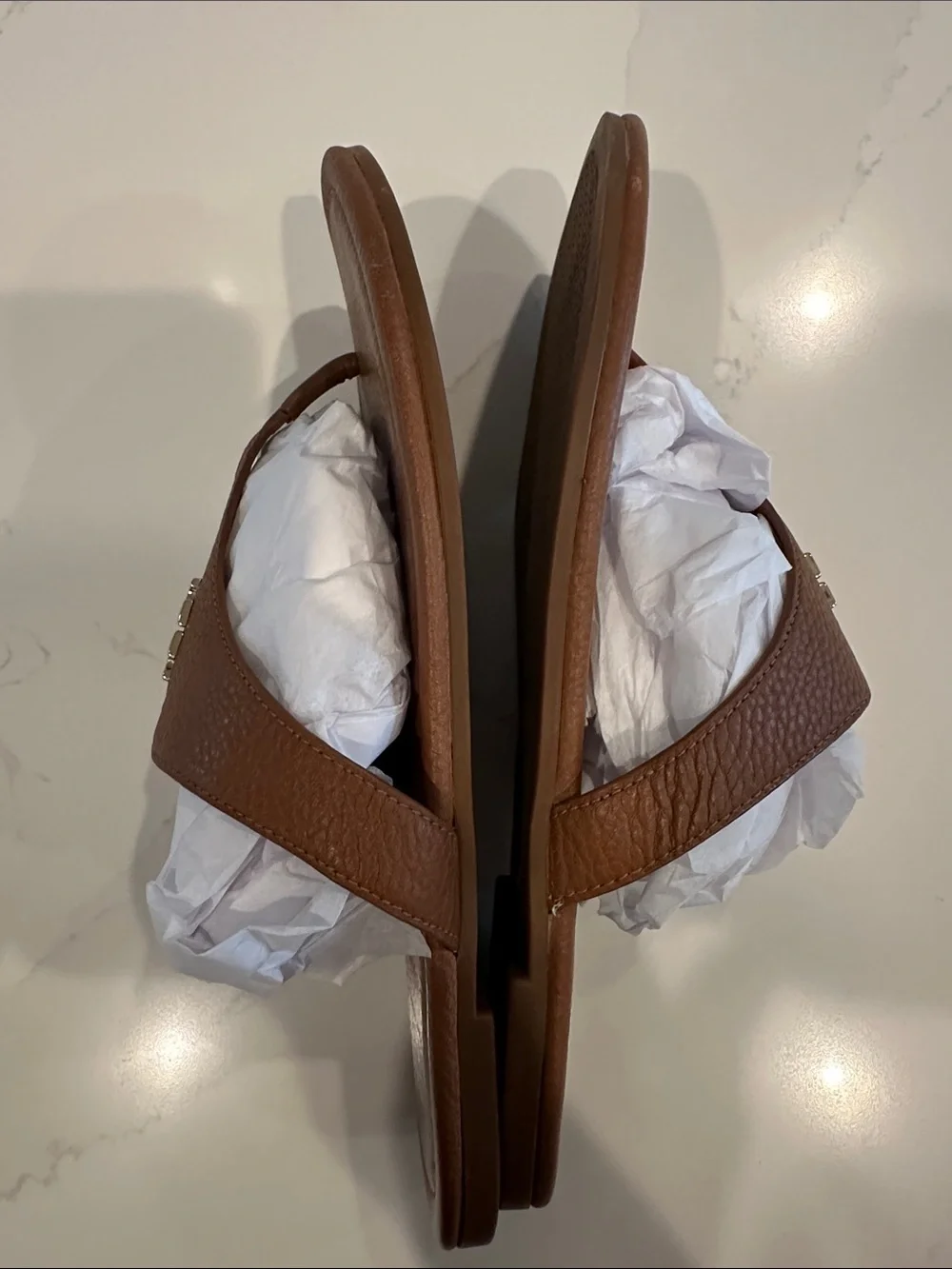 Tory Burch Jolie Thong Sandals (Ivory) Size 9